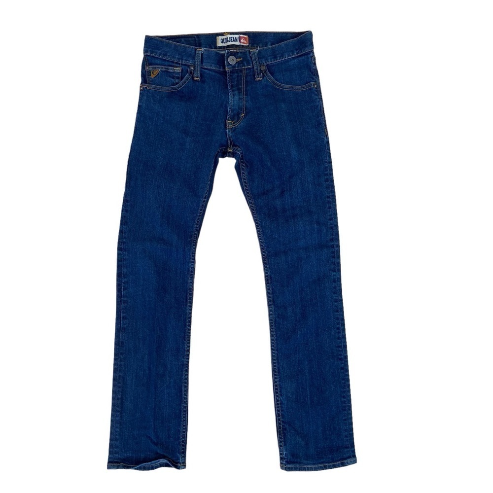 Quicksilver men blue jeans straight leg stretch denim size 30